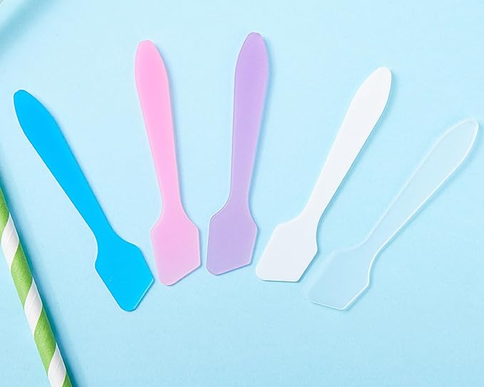 100 Pack 3.2 Inch Cosmetic Spatulas/Small Plastic Spatula
