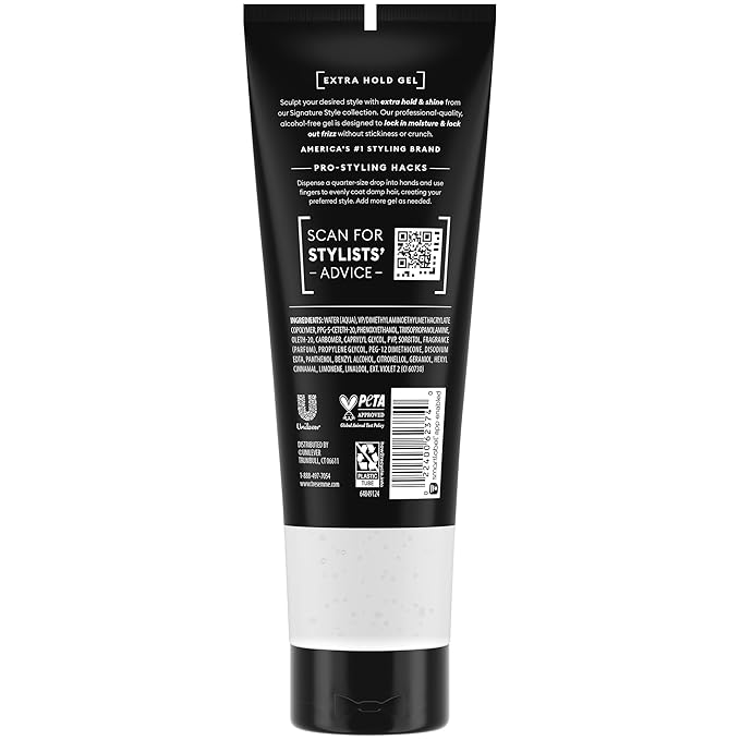 TRESemmé Hair Gel, Sculpting, Extra Hold, 3-Pack + Keratin Repair Instant Recovery Mask – Frizz Control, Professional Quality Styling Products, Alcohol-Free