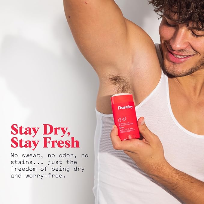 Duradry Clinical-Strength Antiperspirant Deodorant for Women and Men – Clean Formula with Natural Ingredients – Odor and Excessive Sweat Protection for Armpits – Barca (SweetWater + Sea Salt)