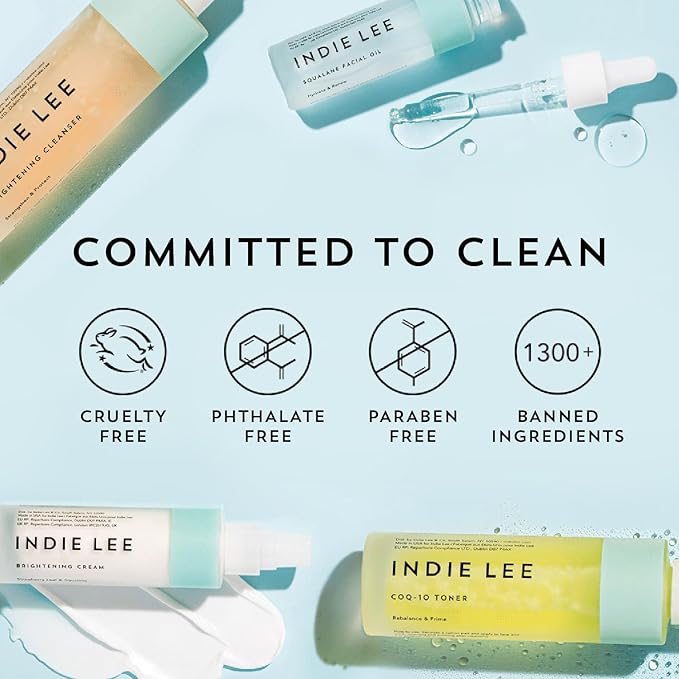 Indie Lee Soothing Facial Cleanser, Gentle, Moisturizing Face Wash + Makeup Remover for Sensitive Skin, Hydrate & Calm Redness with Rose Damascena & Chamomile Oil, Plump & Exfoliate with PHAs, 125ml