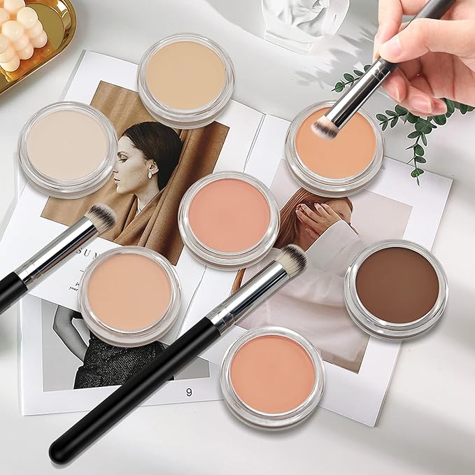 Cream Concealer Full Coverage Makeup, Matte Color Correcting MEDIUM HONEY)