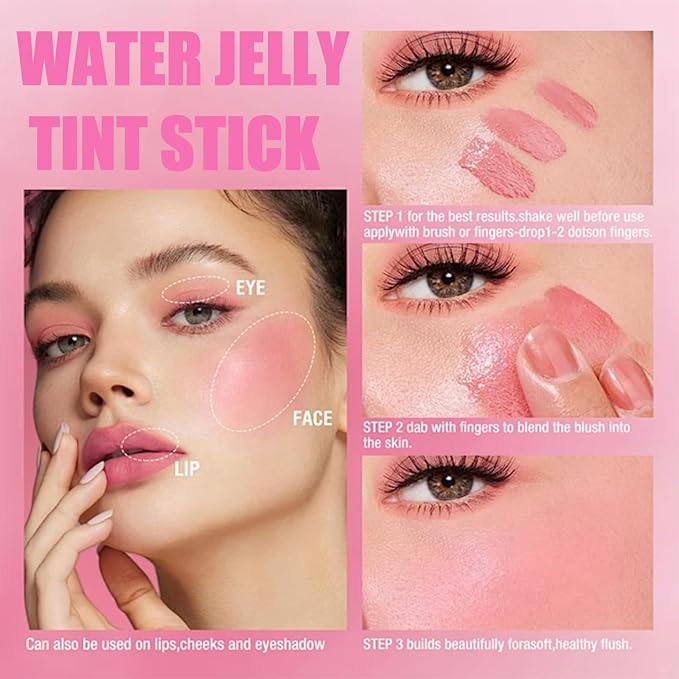 Milk Cooling Water Jelly Tint, Makeup Lip Tint Cooling