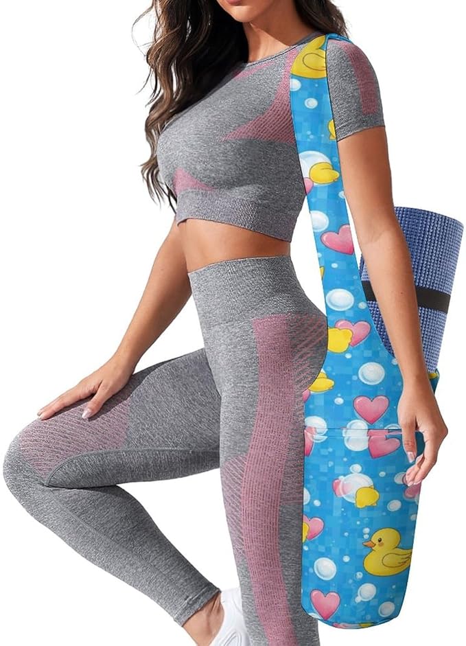 Stylish Yoga Mat Bag for Women Exercise Mat Holder with Shoulder Strap Yoga Mats Totes Sports Storage Bag