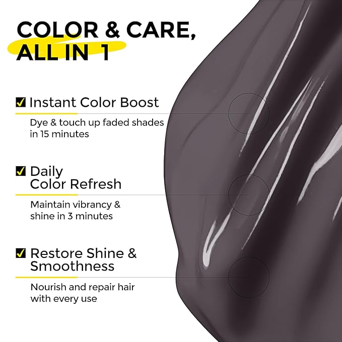 COLORLOMO Semi Permanent Hair Color - 6 oz Color Depositing Conditioner with Shea Butter & Almond Oil- Color Conditioner Depositing Hair Mask - Vegan, Paraben, Ammonia & Sulfate Free-Silver