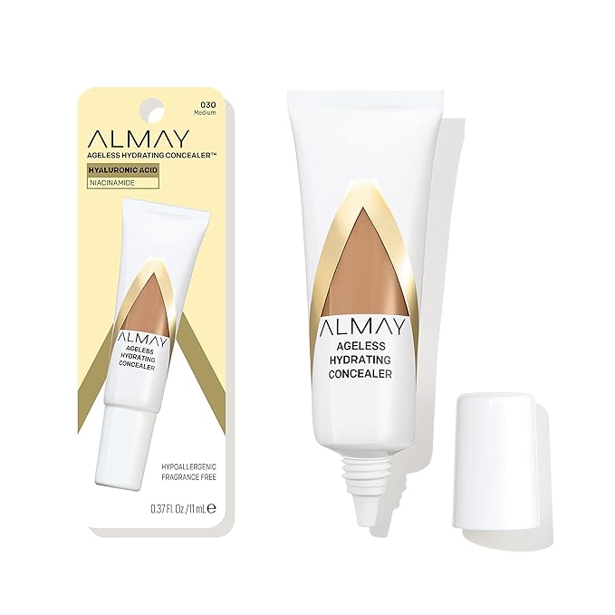 Almay Anti-Aging Concealer, Face Makeup with Hyaluronic Acid, Fl Oz