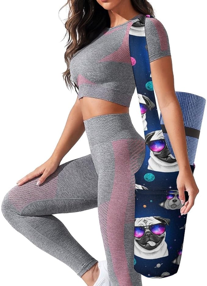 Portable Single Shoulder Yoga Mat Bag Carrier with Pocket Spacious Storage for Yoga Gym Fitness