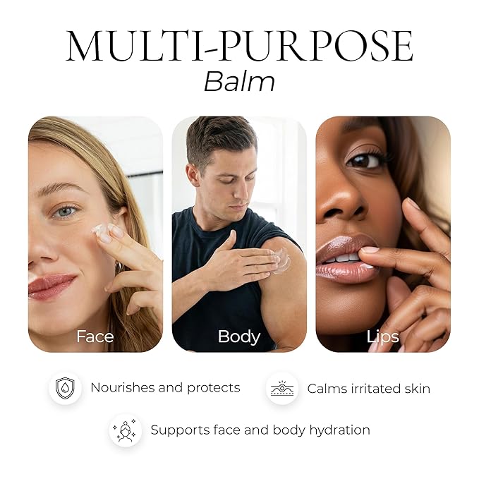 Wonderfat - Grass-Fed Whipped Tallow Balm – Face & Body Moisturizer with Manuka Honey – Lightweight, Fast-Absorbing Hydration for Dry, Sensitive Skin – Unscented, Clean Formula – 3 oz