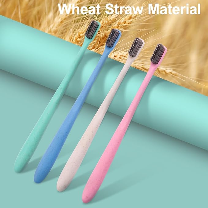 200PCS Disposable Toothbrushes Bulk,Individually Wrapped Travel Toothbrushes for Hotel Camping Travel, Guests & Homeless
