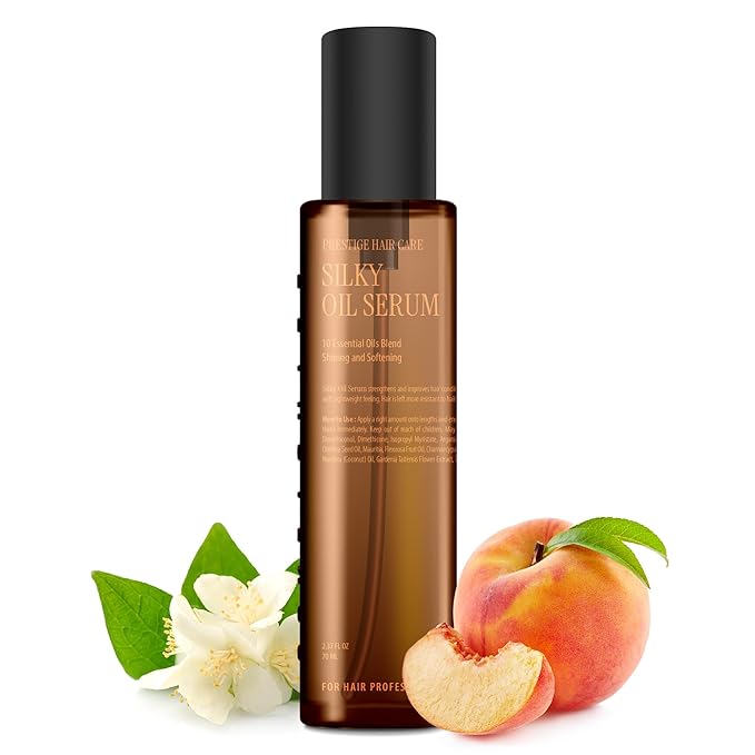 CURLYSHYLL Silky Oil Serum | A lightweight hair serum | Ten of naturallyderived oil blends | EVE VEGAN 70ml