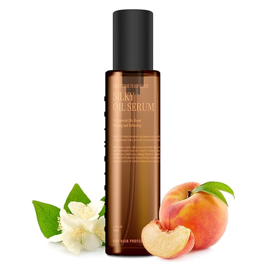 CURLYSHYLL Silky Oil Serum | A lightweight hair serum | Ten of naturallyderived oil blends | EVE VEGAN 70ml