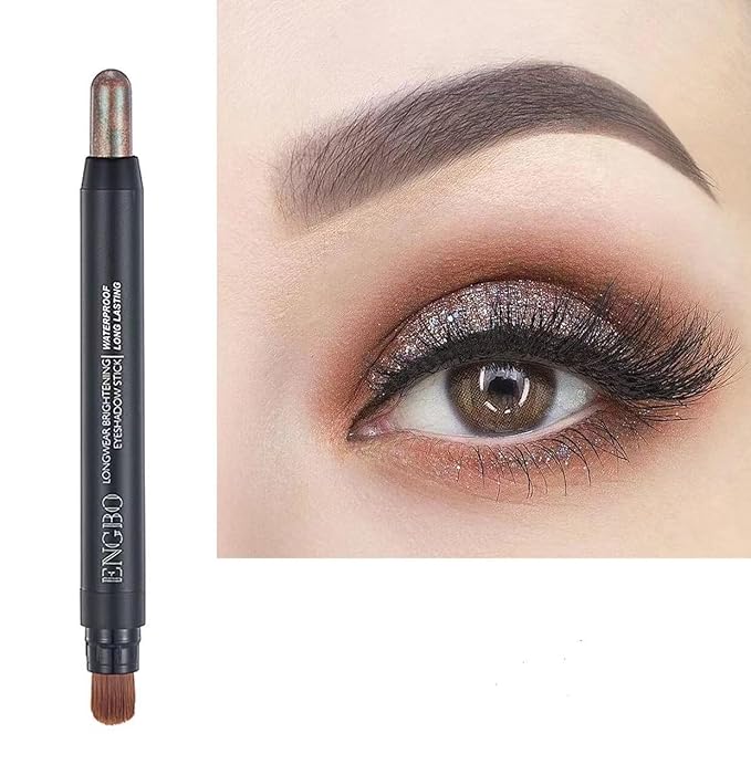 Generic ENGBO Double-Sided Eyeshadow Pencil, Matte & Pearl Shades, Long-Lasting Color (6), 1.21 Ounce (Pack of 1)