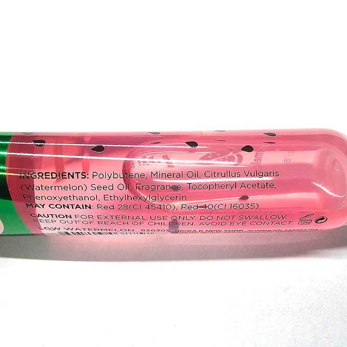 5 Pack Lip Gloss Set of Lip Gels - Clear, Watermelon, Strawberry, Cherry, and Bubble Gum Hydrating Lip Glosses with Vitamin E