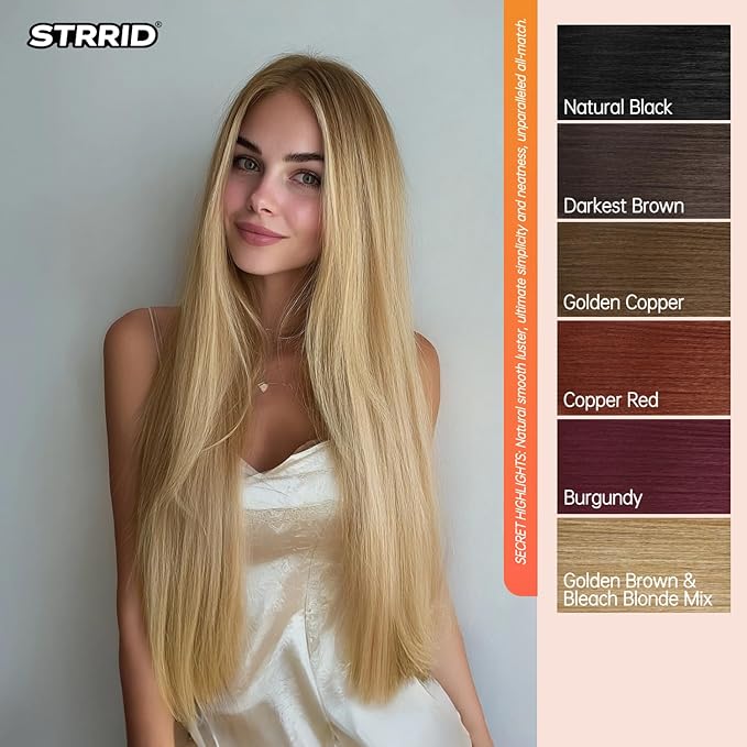 Hair Extensions Clip Ins 26 Inch Long Synthetic Straight Invisible Extension 5PCS Soft and Natural Fake Cheap Clips on Hairpieces for Women Full Head 8.1 Oz Golden Brown Mix Bleach Blonde