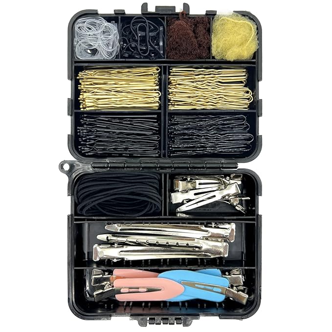 Hair Accessories Kit, 160Pcs Hair Clips for Women Girls Dance Ballet Cheerleading Travel with Storage Box