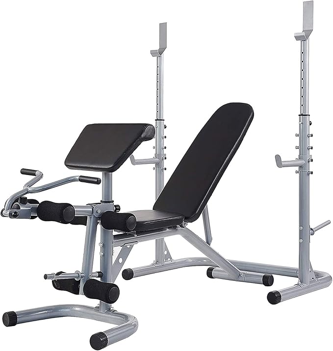 BalanceFrom RS 60 Multifunctional Workout Station Adjustable Olympic 800-Pound Capacity,