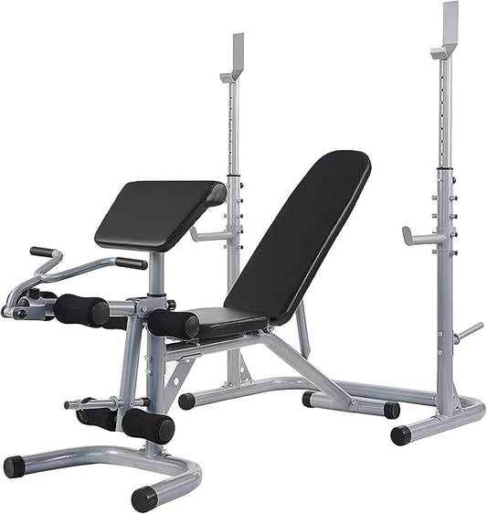 BalanceFrom RS 60 Multifunctional Workout Station Adjustable Olympic 800-Pound Capacity,