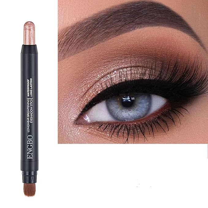 Generic ENGBO Double-Sided Eyeshadow Pencil, Matte & Pearl Shades, Long-Lasting Color (3), 1.21 Ounce (Pack of 1)