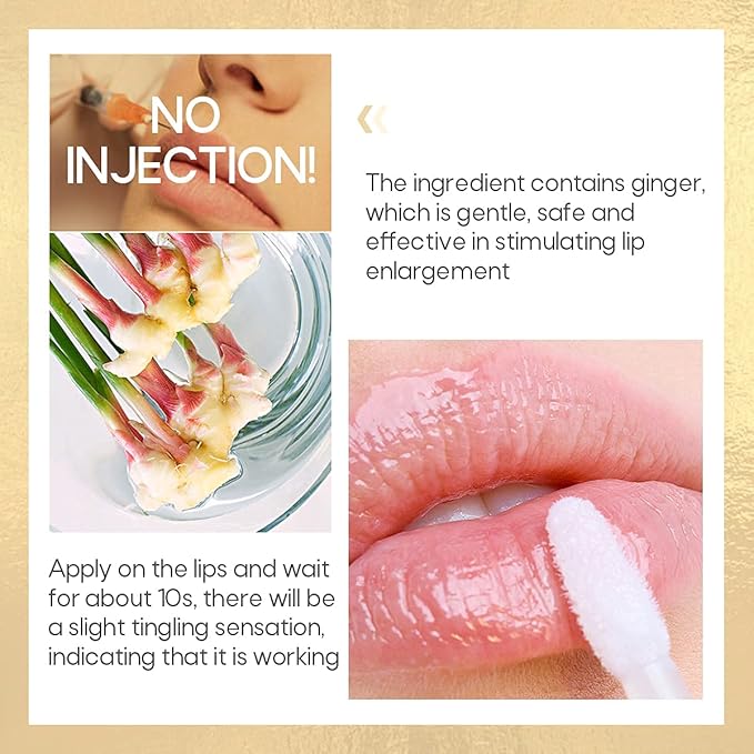 KISSIO Lip Plumper,Day Lip Plumper,Lip Enhancer,Plant