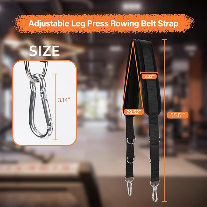 Adjustable Leg Press Rowing Belt Strap Compatible 2 Blaze
