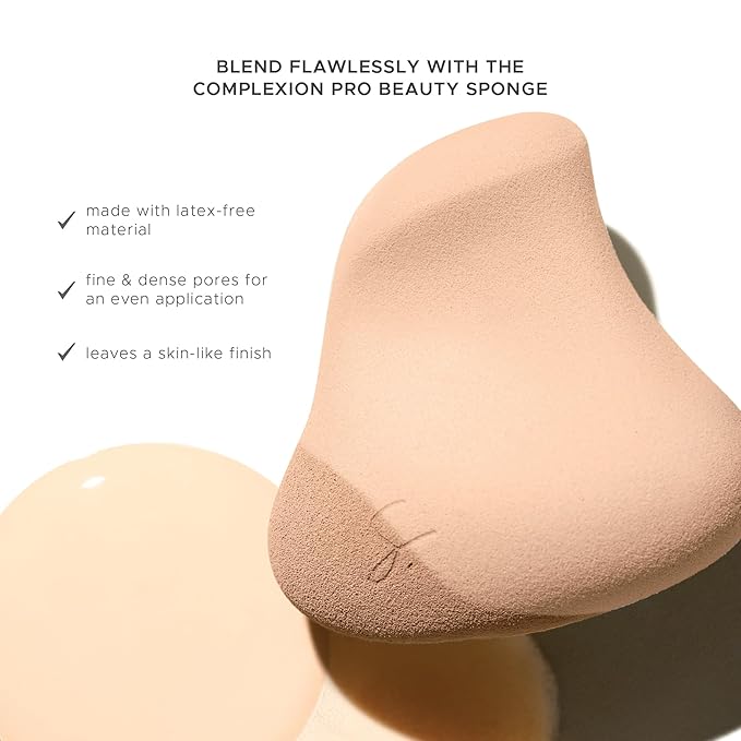 Strokes Beauty Lab Original Beauty Blender Makeup Sponge Applicator for Powder, Cream & Liquid, Beauty Tools Puff, Streak Free Application, Vegan, Cruelty Free Made in USA, Peach
