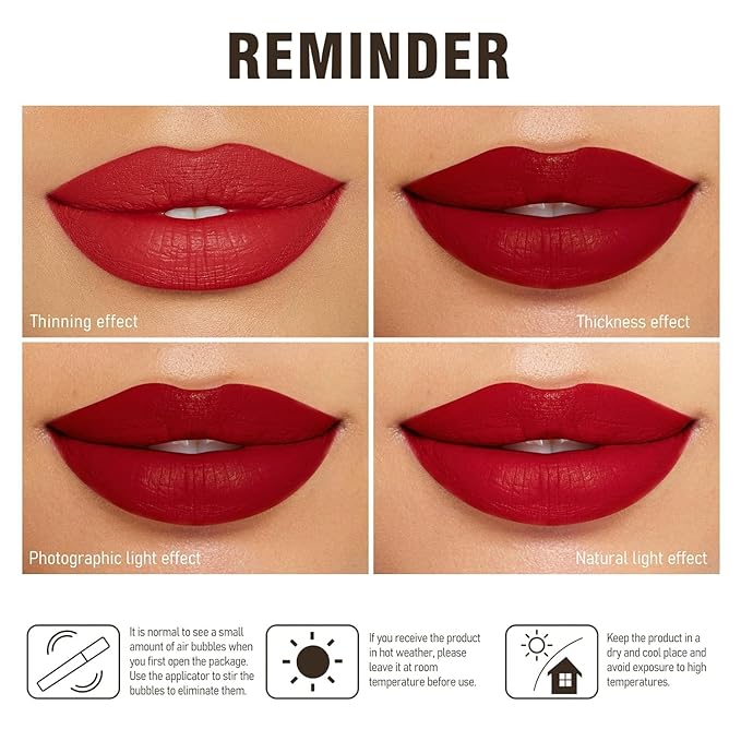 MAKI YIKA White Lipstick for Women Color Stay Long Lasting Lipsticks No Smudge Matte Liquid Lipstick Transferproof Cruelty-Free Lip Color |Rich White