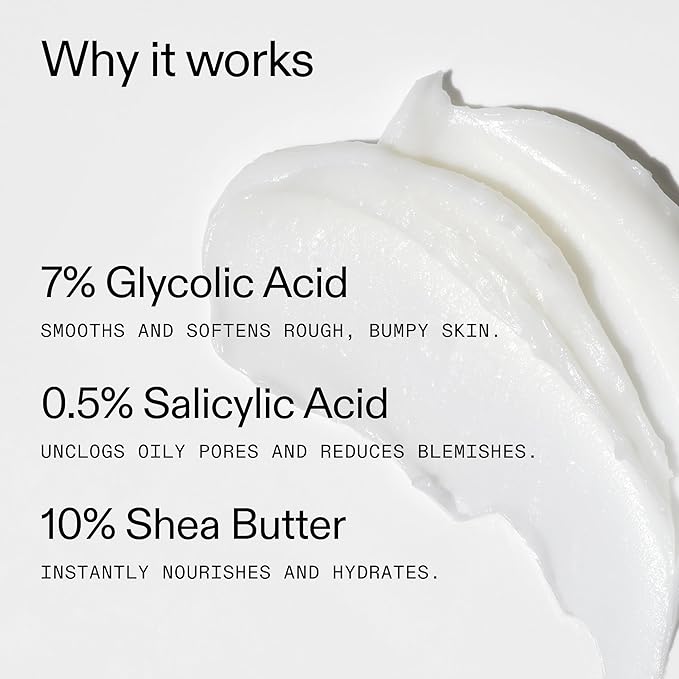 The INKEY List Glycolic Acid Exfoliating Body Stick - Deep Exfoliation for Rough, Bumpy Skin, Fragrance Free, Targets KP & Ingrown Hairs, Suitable For All Skin Types