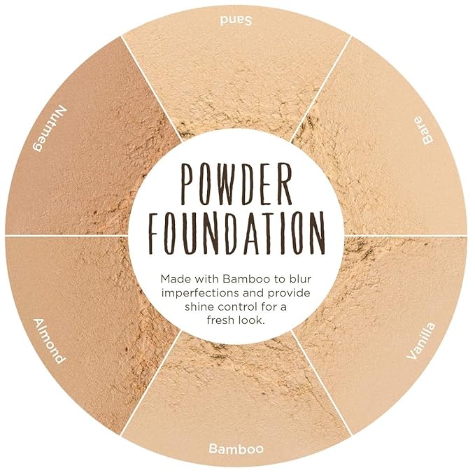 Burts Bees 100% Natural Mattifying Powder Foundation, Nutmeg of 2)