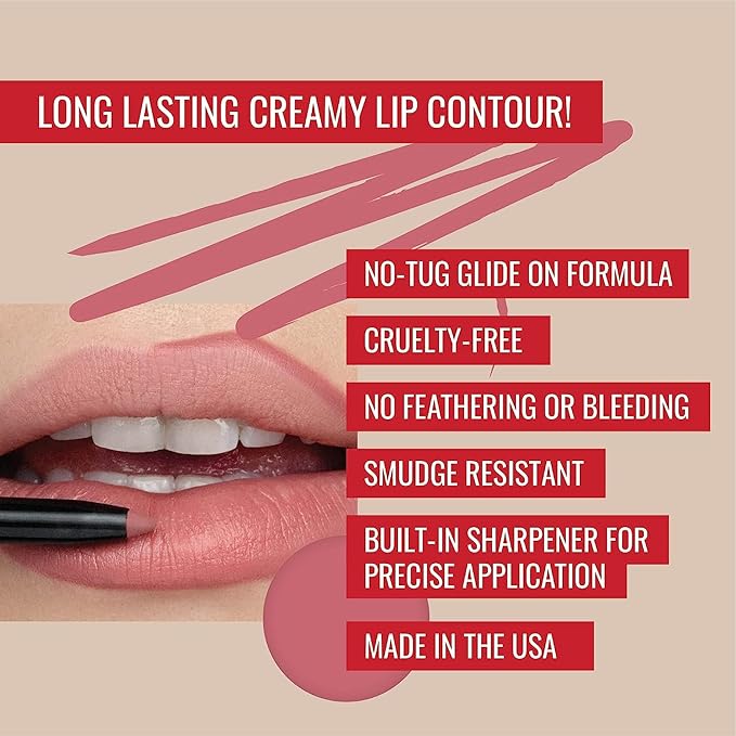 Runway Rogue LuxGloss Kit with Moisturizing Lip Gloss Tube, Rose-Gold Lip Gloss, Fashion Week and Lip Liner Pencil, A List