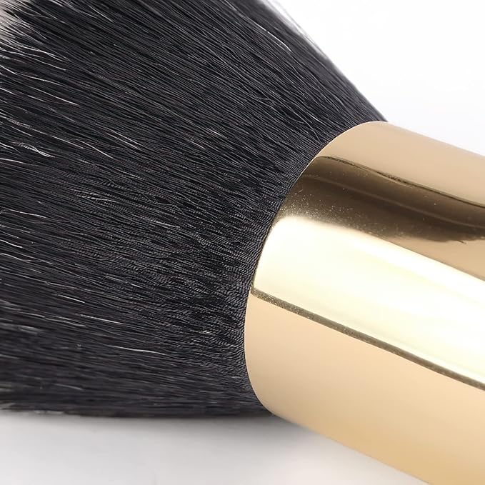 Makeup Blush Brushes for Cheeks, Travel Size Face Powder Brush for Loose Powder, Fluffy Foundation Brush for Face, Blush/Powder/Eye Shadow Brush Set, Beauty Tools (Black)