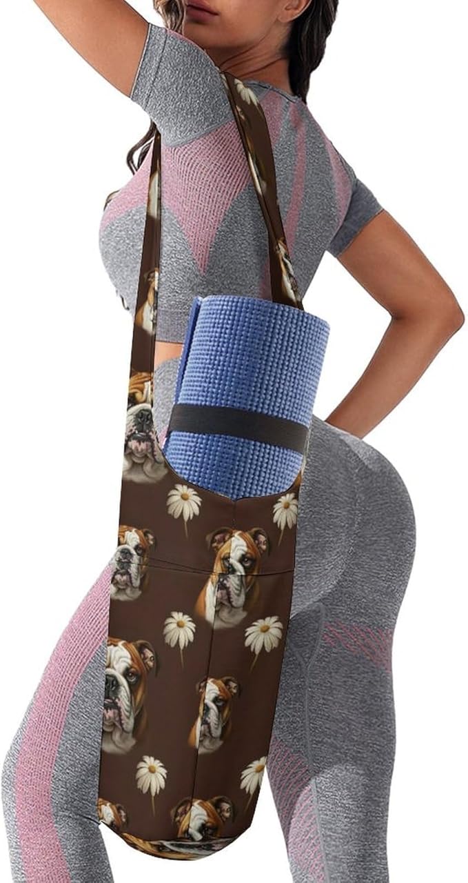 Portable Single Shoulder Yoga Mat Bag Carrier with Pocket Spacious Storage for Yoga Gym Fitness