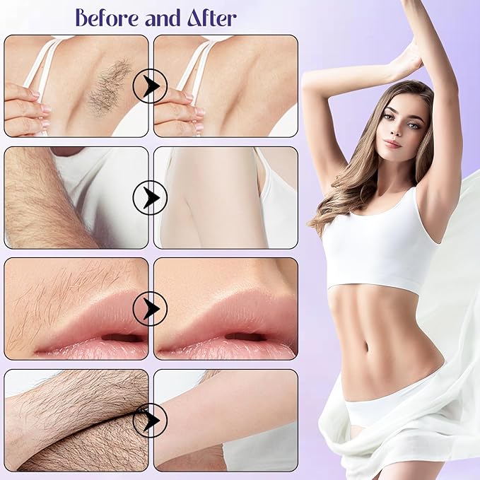 ROSINO Coconut Oil Facial Hair Removal Cream, Facial Hair Removal Cream for Women, ROSINO Facial Depilatory Creams, Coconut Oil Based Gentle Body Hair Remover Creams for Smooth Skin