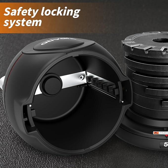 Ativafit 7 in 1 Adjustable Kettlebell 5-44lbs Adjustable