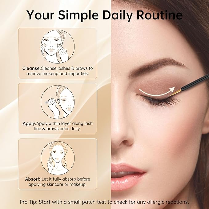 Redcool Lash Serum: Eyelash Growth Serum Gentle Natural Vegan Enhancing Treatment Nourishing Conditioning Formula for Longer Thicker Fuller Natural Lashes -3ml
