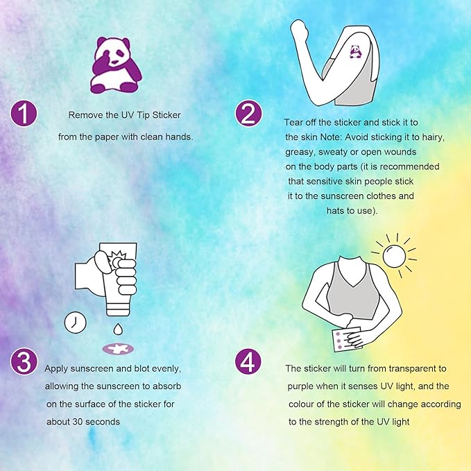 UV Stickers for Sunscreen -