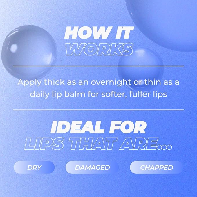 Vitamasques Lip Butter Balm - Berry Jam, Korean Lip Balm - Peptide Lip Treatment - Lips Balm Hydrating - Light Tinted Lips balm - Made in Korea - 0.33 fl.oz