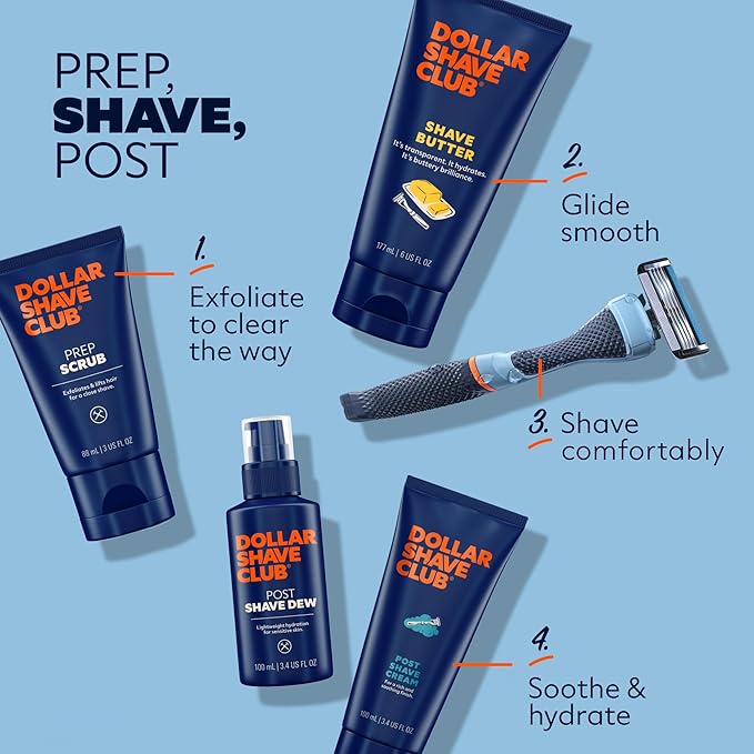 Dollar Shave Club | Shave Butter 6 ounce (2 Pack) | Translucent Shaving Cream for Sensitive Skin