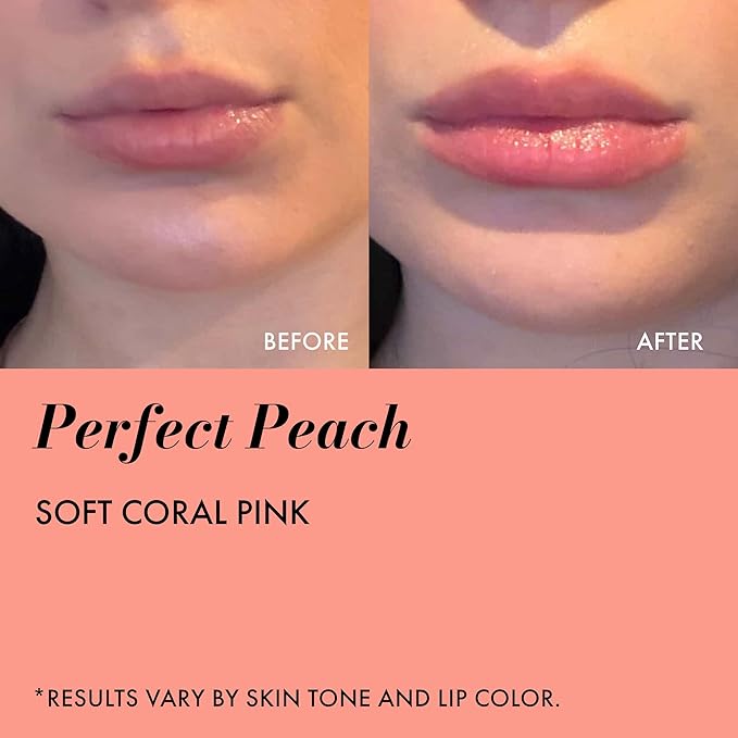 Clinexil Tinted Lip Balm – Anti-Wrinkle Lip Treatment with Deep Hydration & Long-Lasting Moisture. Natural Skincare with Cold Pressed oils – Clean, Non-Toxic Lip Care – 002 Peach Perfect