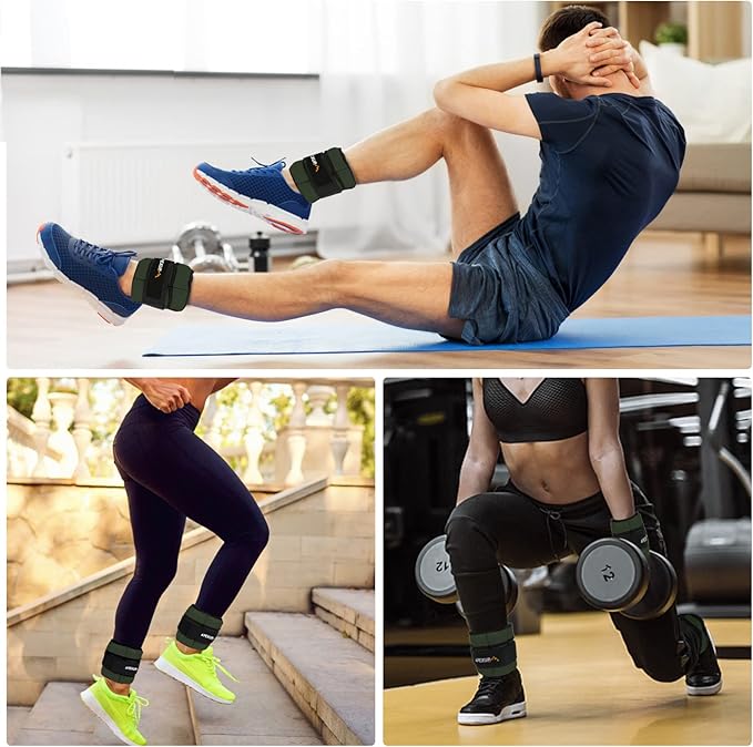 APEXUP 7 lbs/Pair Adjustable Ankle Weights for Women