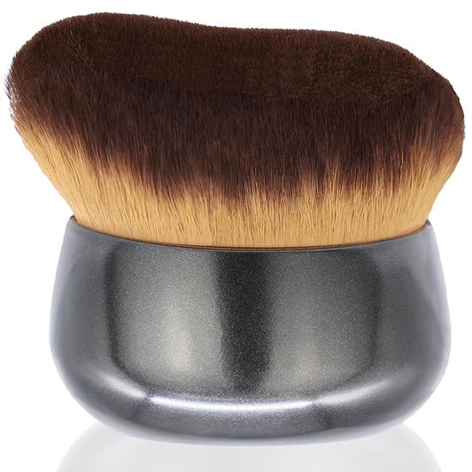 Extra Large Body Makeup Brush For Self Tanner, Leg Makeup &Bronzer Blend,75 mm Wide-headed Kabuki Brush Provides Pretty Application, Face& Back Makeup Brush, Wet& Dry Use, Stocking Stuffers for Women