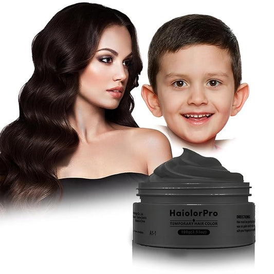 Black Hair Color Wax, Temporary