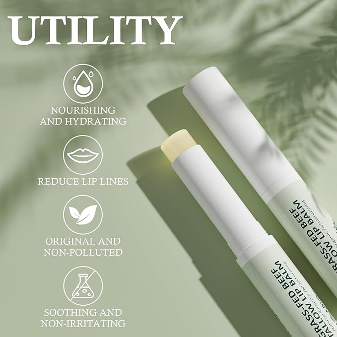 Tallow Lip Balm, Natural Lip Balm,