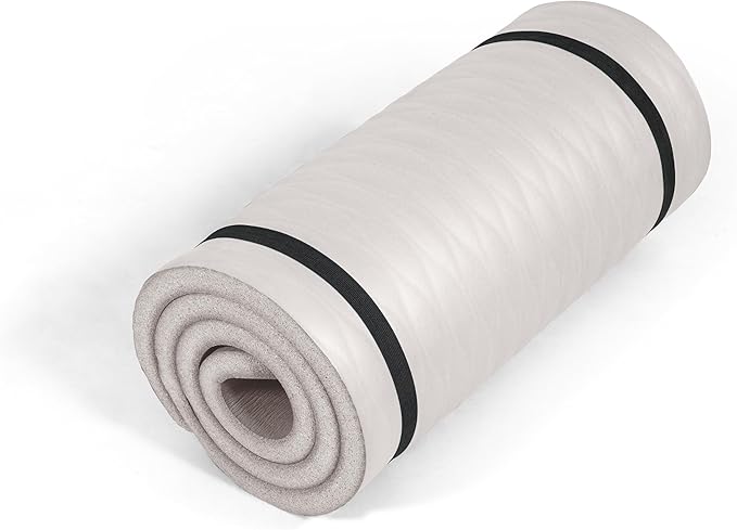 Tone Fitness 1-Inch Thick Yoga Mat | High-Density, Non-slip Exercise Mat with Carrying Strap for Yoga, Pilates, & Home Gym Workouts | Multiple Options