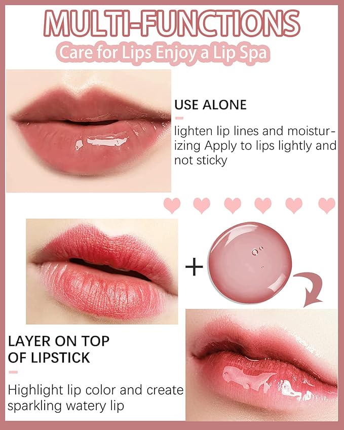 Plumping Lip Glow Oil,Hydrating Tinted Lip Gift