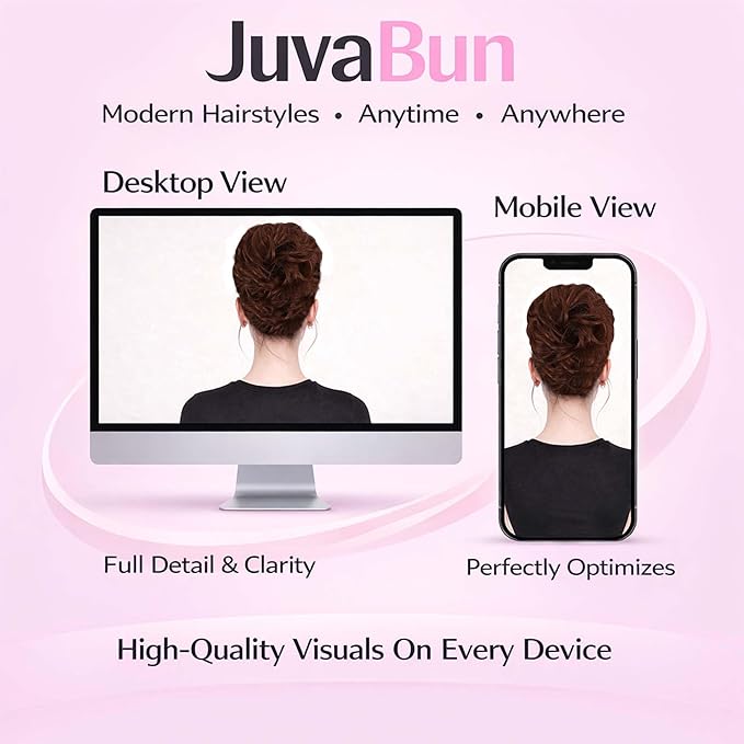 Juvabun Messy Bun 2.0 Dark Red Messy Bun Hair Extension Rich Color Hair Bun Scrunchie for Women Styling