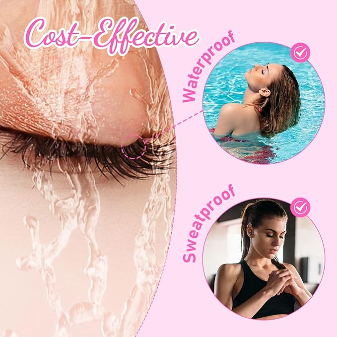 Arison Lashes Double Layers 6DW Shape Eyelash Extension Natural Soft Volume 0.07mm D Curl 12mm Premade Fans Faux Mink Matte Black 12 rows