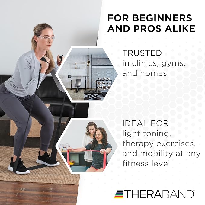 THERABAND Resistance Band, Special Heavy, 50-Yard Roll, Elastic Band for Exercise