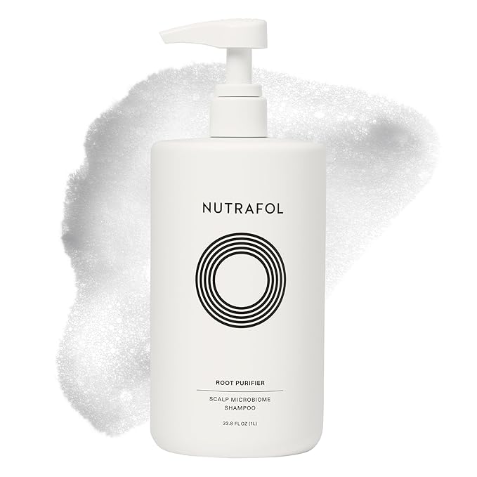 Nutrafol Shampoo, Cleanse and Hydrate Hair and Scalp, Improves Hair Volume, Strength and Texture, Physician-formulated for thinning hair. Color Safe, Sultate Free - 1 Liter Bottle