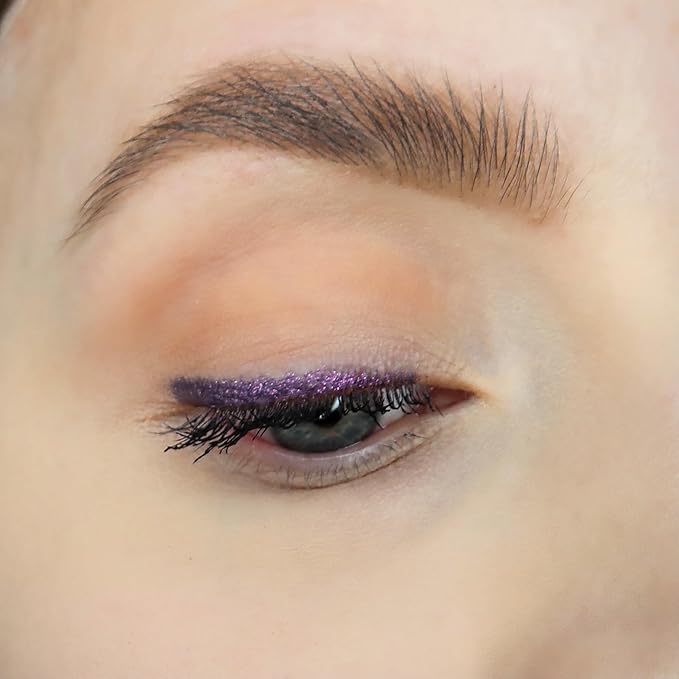Sandstone Scandinavia Hypoallergenic Waterproof Eyeliner - Fragrance Free Metallic Purple Eye liner - Vegan and Cruelty Free Eye Pencil - Eyeliner Pencil for Sensitive Eyes (Purple Space)