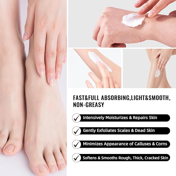 Urea Cream 40 Percent for Feet Maximum Strength Plus Salicylic Acid 2%,Foot Cream for Dry Cracked Heels Feet Hands, Foot Callus Remover Gel,Urea Foot Repair Lotion,Health Care for Women&Men,150g
