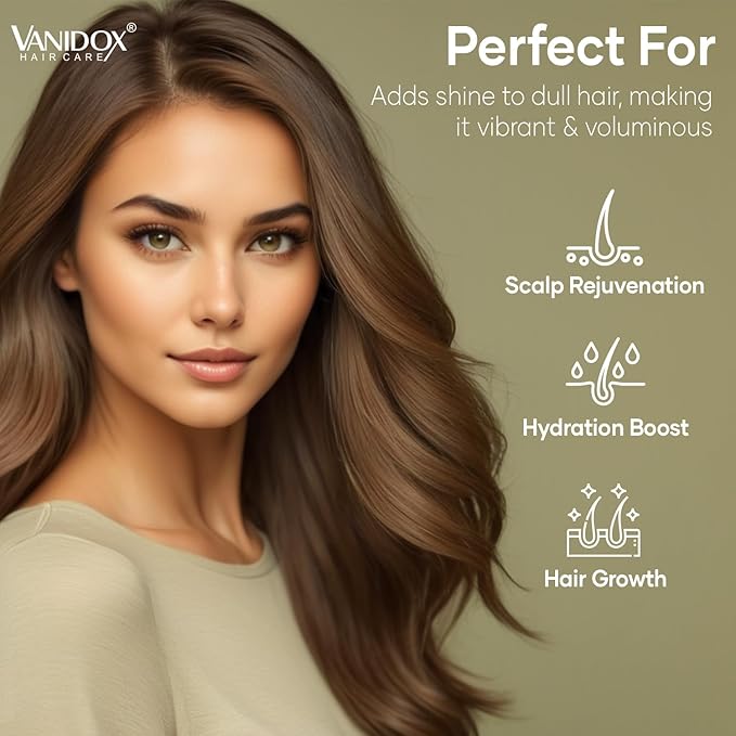VANIDOX Carbonic Acid Shampoo and Conditioner for Men and Women, Deep Moisturizing Conditioner Thickens, Softens, & Smooths Set for Hair Growth and Repair, Made in USA - 16 Fl Oz Each